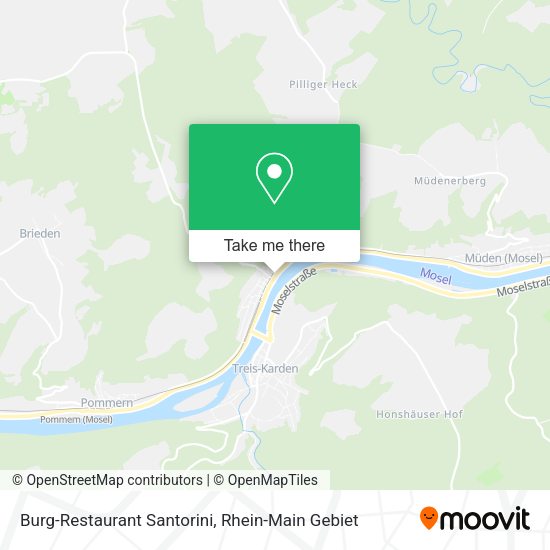 Карта Burg-Restaurant Santorini