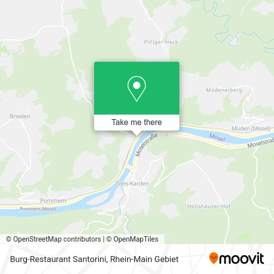 Карта Burg-Restaurant Santorini