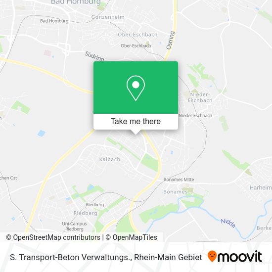 Карта S. Transport-Beton Verwaltungs.