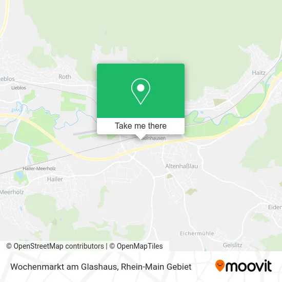 Карта Wochenmarkt am Glashaus