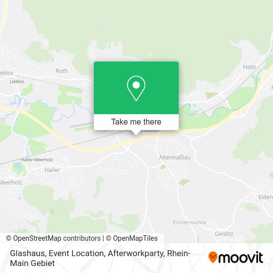 Карта Glashaus, Event Location, Afterworkparty