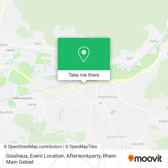 Карта Glashaus, Event Location, Afterworkparty