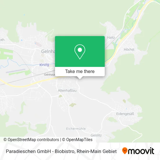 Карта Paradieschen GmbH - Biobistro
