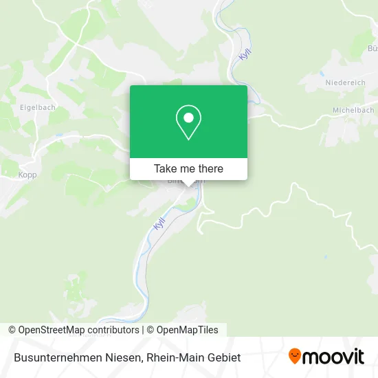 Карта Busunternehmen Niesen