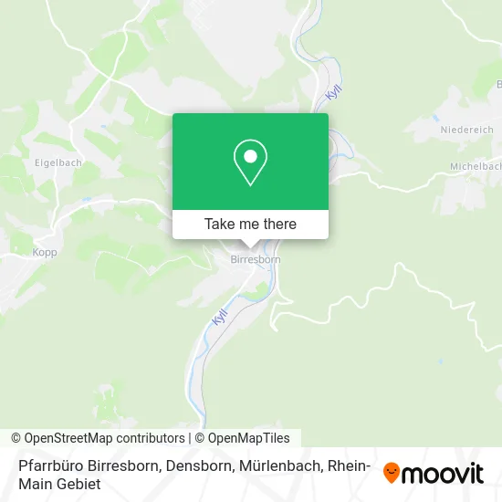 Карта Pfarrbüro Birresborn, Densborn, Mürlenbach