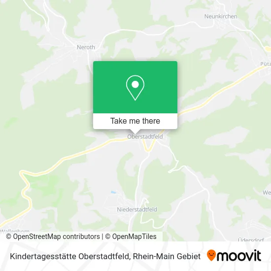 Карта Kindertagesstätte Oberstadtfeld