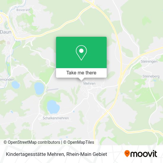 Карта Kindertagesstätte Mehren