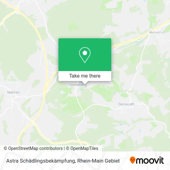 Карта Astra Schädlingsbekämpfung