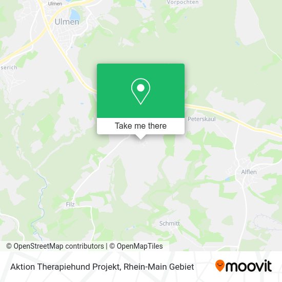 Карта Aktion Therapiehund Projekt