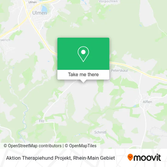 Карта Aktion Therapiehund Projekt