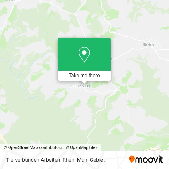 Карта Tierverbunden Arbeiten