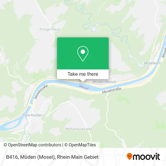 Карта B416, Müden (Mosel)