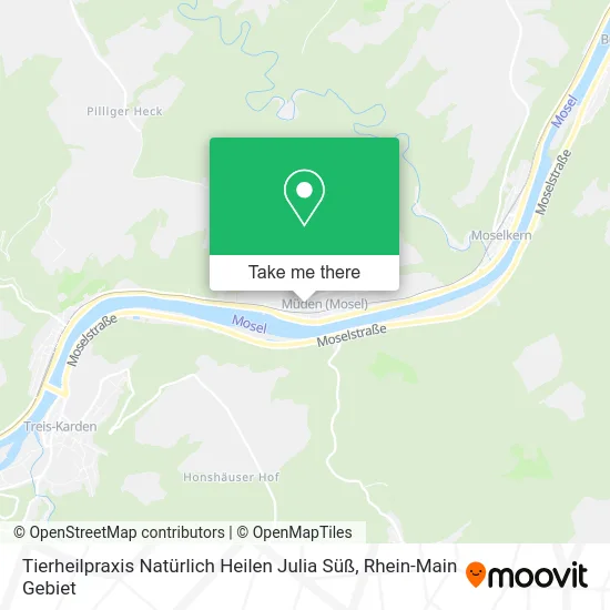 Карта Tierheilpraxis Natürlich Heilen Julia Süß