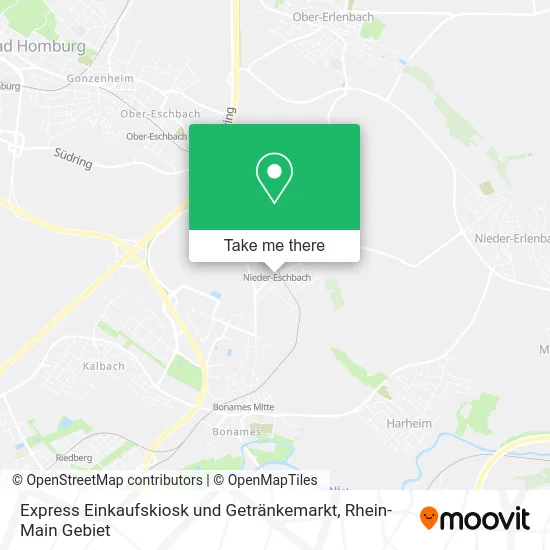Карта Express Einkaufskiosk und Getränkemarkt