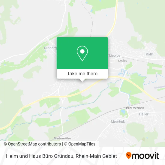 Карта Heim und Haus Büro Gründau