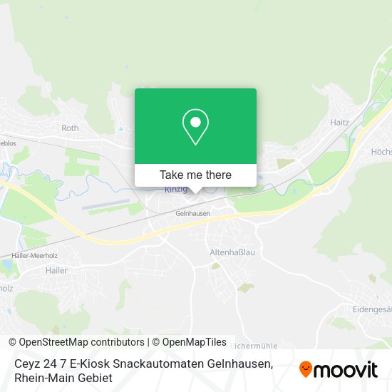 Карта Ceyz 24 7 E-Kiosk Snackautomaten Gelnhausen