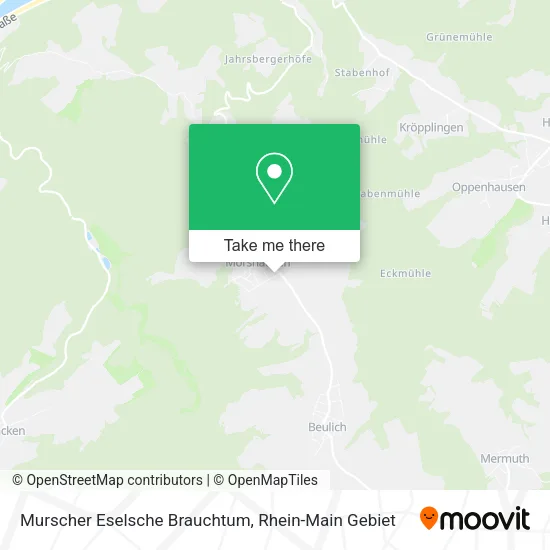 Карта Murscher Eselsche Brauchtum