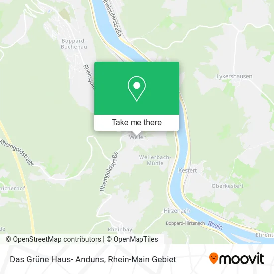 Карта Das Grüne Haus- Anduns