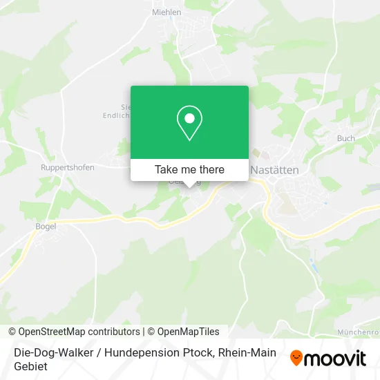 Карта Die-Dog-Walker / Hundepension Ptock