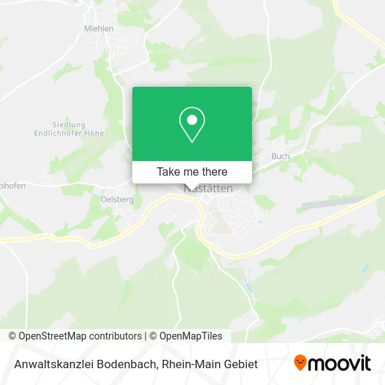 Карта Anwaltskanzlei Bodenbach