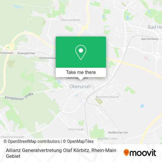 Карта Allianz Generalvertretung Olaf Körbitz