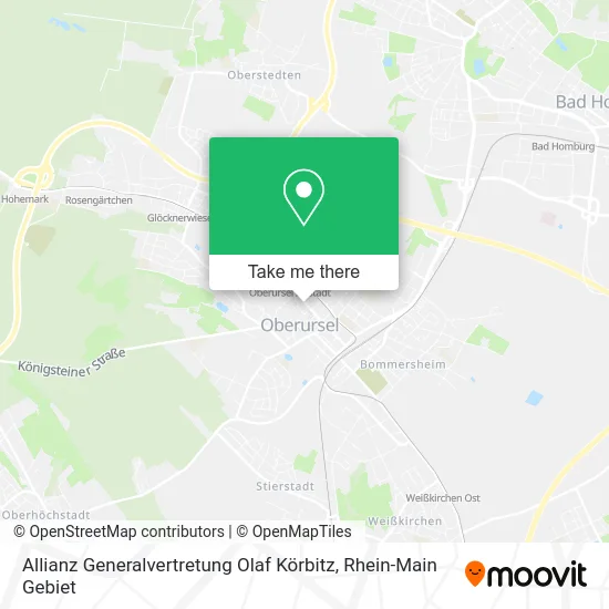 Карта Allianz Generalvertretung Olaf Körbitz
