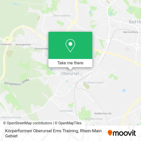 Карта Körperformen Oberursel Ems Training