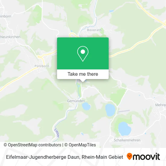 Карта Eifelmaar-Jugendherberge Daun