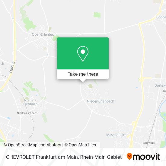 Карта CHEVROLET Frankfurt am Main