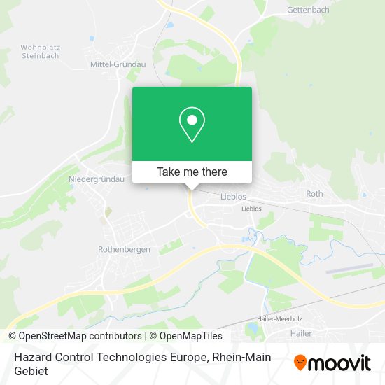Карта Hazard Control Technologies Europe