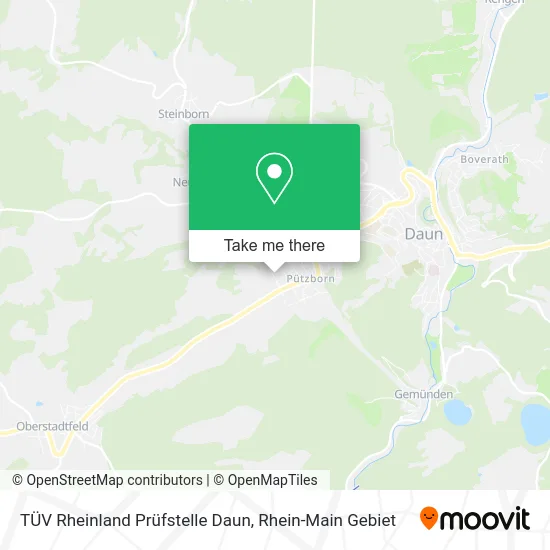 Карта TÜV Rheinland Prüfstelle Daun
