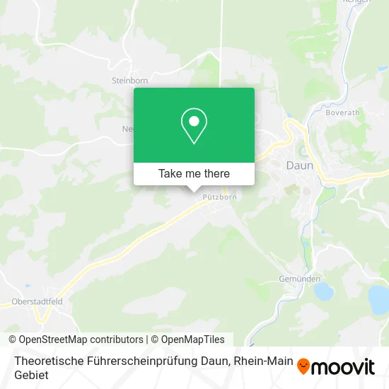 Карта Theoretische Führerscheinprüfung Daun