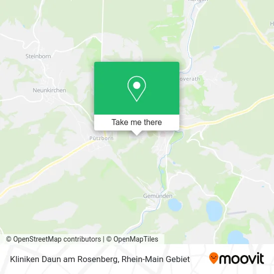 Карта Kliniken Daun am Rosenberg