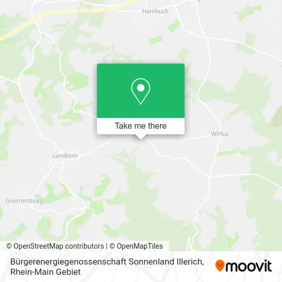 Bürgerenergiegenossenschaft Sonnenland Illerich map