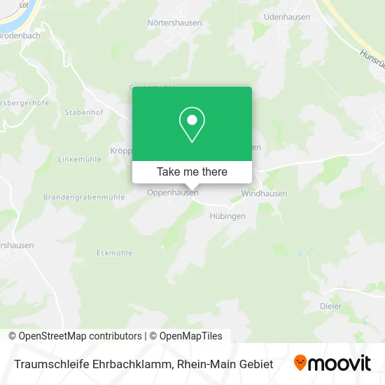 Карта Traumschleife Ehrbachklamm