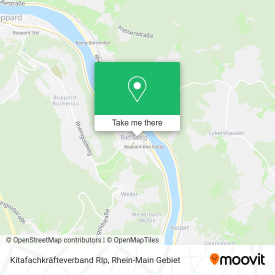 Карта Kitafachkräfteverband Rlp