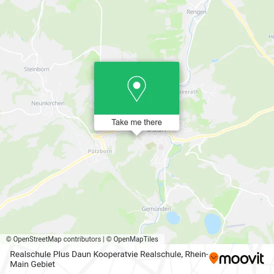 Карта Realschule Plus Daun Kooperatvie Realschule