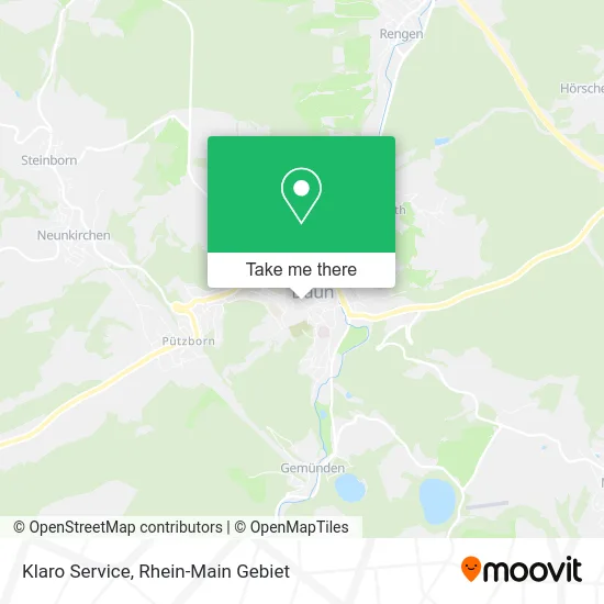 Карта Klaro Service
