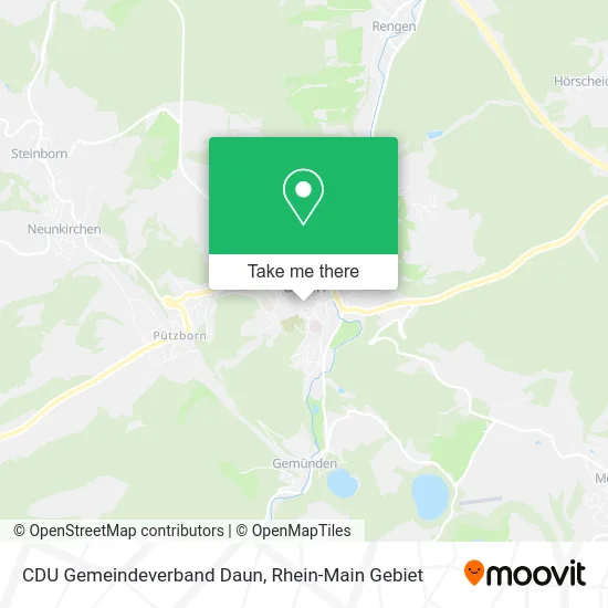 Карта CDU Gemeindeverband Daun