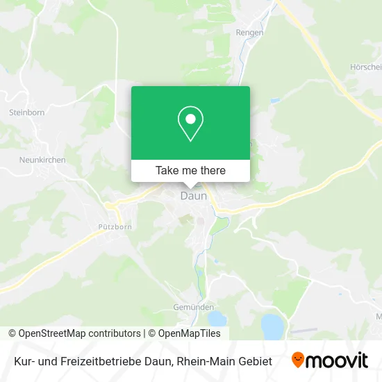 Карта Kur- und Freizeitbetriebe Daun