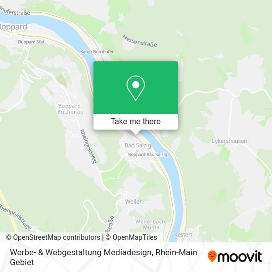 Карта Werbe- & Webgestaltung Mediadesign