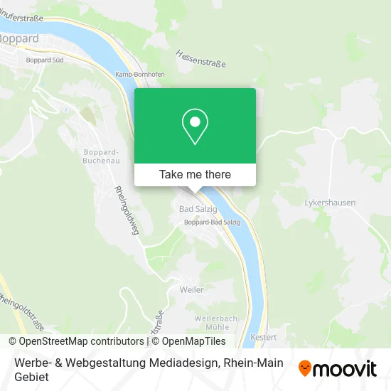 Карта Werbe- & Webgestaltung Mediadesign