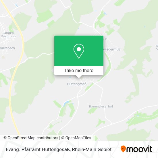Карта Evang. Pfarramt Hüttengesäß