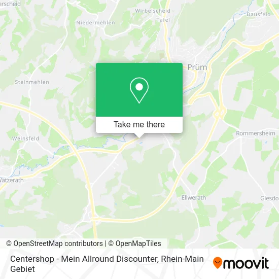 Карта Centershop - Mein Allround Discounter