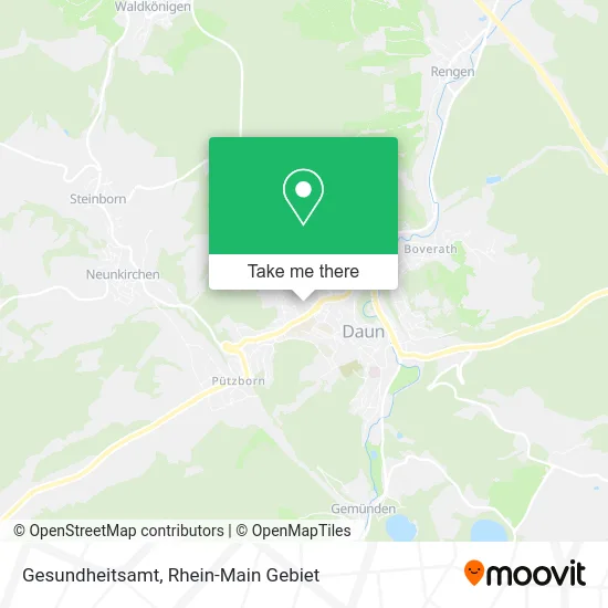 Карта Gesundheitsamt