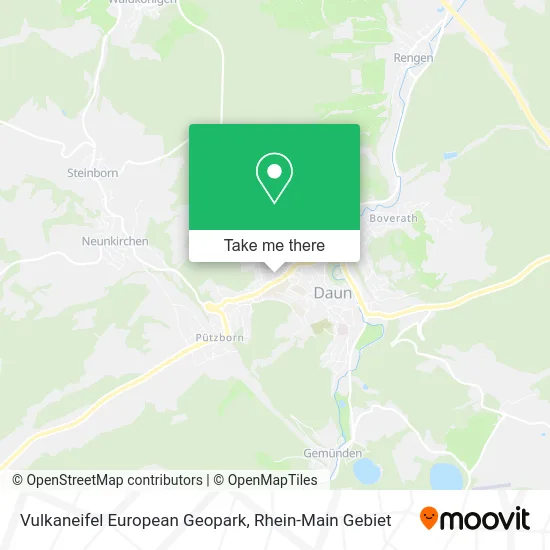 Карта Vulkaneifel European Geopark