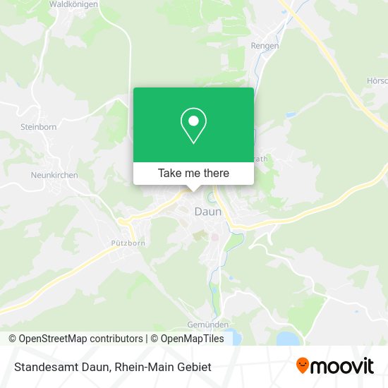 Карта Standesamt Daun