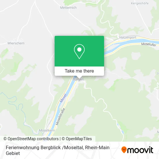 Карта Ferienwohnung Bergblick /Moseltal