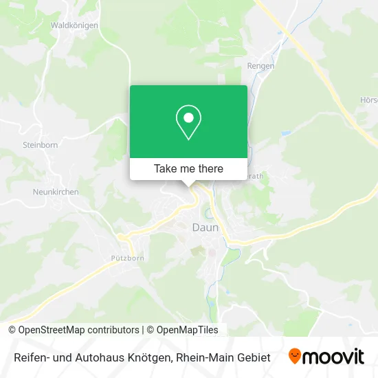 Карта Reifen- und Autohaus Knötgen