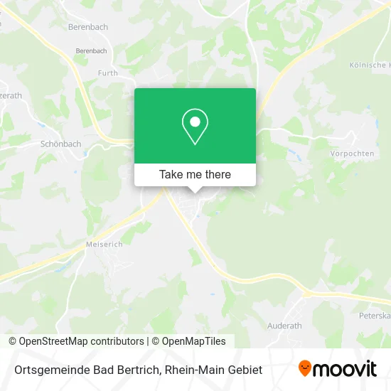 Карта Ortsgemeinde Bad Bertrich